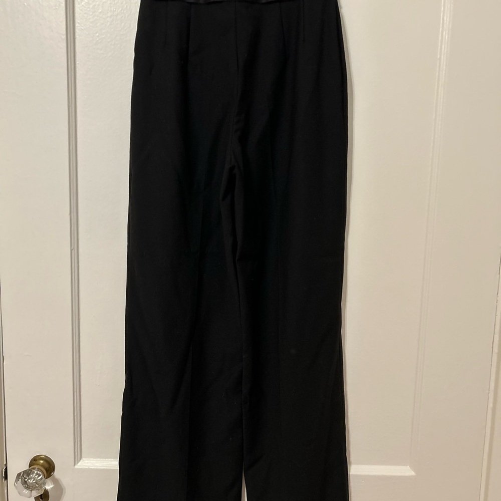 GORGEOUS vintage Escada Black wool  Wide Leg Pants for Sophisticated Style